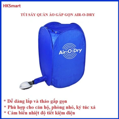 Túi sấy quần áo gấp gọn Air-O-Dry 800W - Sấy nhanh, tháo lắp dễ dàng, giá chỉ 230.000 VND