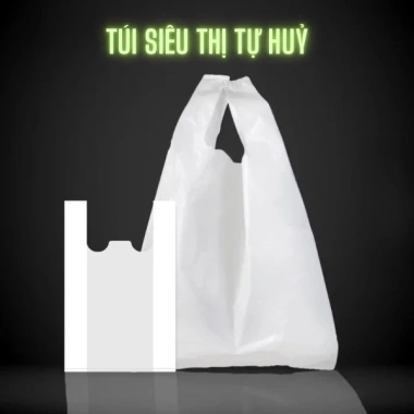 Túi siêu thị tự hủy 1kg Mỏng dai sinh học bảo vệ môi trường giá 34.000đ 6