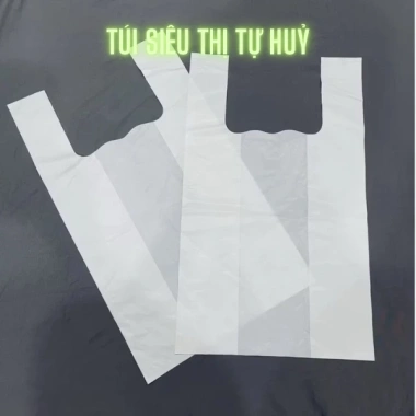 Túi siêu thị tự hủy 1kg Mỏng dai sinh học bảo vệ môi trường giá 34.000đ 9
