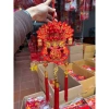 Túi Tài Lộc Liễn Treo Đào Đông Đỏ - Túi Tiền Trang Trí Tết 2.026, Mặt Đôi, 43.000 VND 9