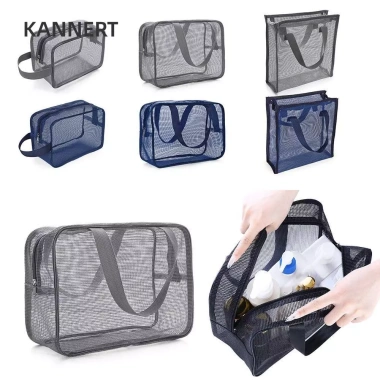 Túi tắm lưới KANNERT màu xám khô nhanh, chống rò rỉ, cầm tay, giá chỉ 51.300đ