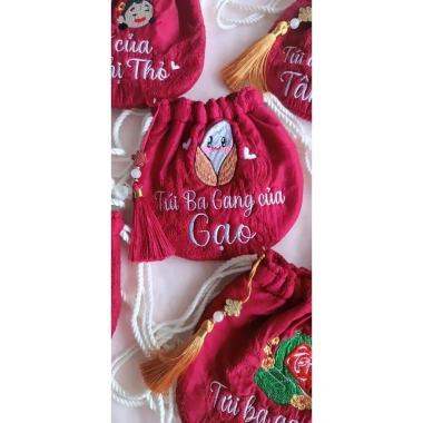 Túi Tết thêu tên bé theo yêu cầu - Độc đáo, ý nghĩa, giảm giá chỉ 119k 8