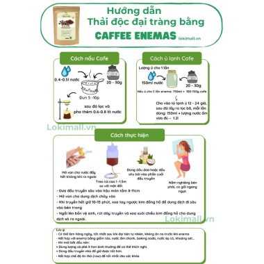 Túi thải độc đại tràng 1.200ml Coffee Enema - Giá chỉ 25.000₫, hỗ trợ thải độc cà phê, an toàn, hiệu quả