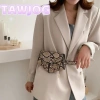Túi thắt lưng TAWJOG PU trái tim đào - Dây điều chỉnh, chống trộm, đeo vai, thể thao, 139.968 VND