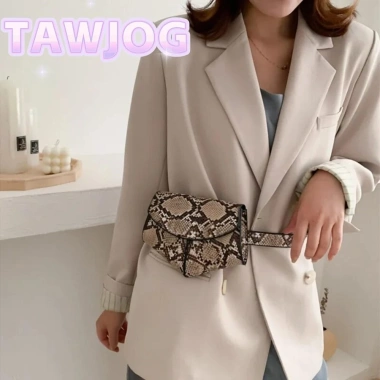 Túi thắt lưng TAWJOG PU trái tim đào - Dây điều chỉnh, chống trộm, đeo vai, thể thao, 139.968 VND