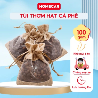 Túi Thơm Treo Xe Ô Tô Khử Mùi Tự Nhiên, Chống Ẩm, Hương Cà Phê Cao Cấp 38.000₫