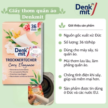Túi thơm tủ quần áo Denkmit hương dịu nhẹ nhập khẩu Đức, giá chỉ 50.000₫ (64.500₫)