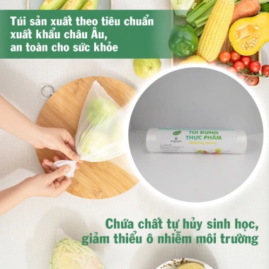 Túi thực phẩm sinh học Green Eco 500g - Tự hủy, bảo quản an toàn, chỉ 35.000 VND