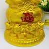 Túi tiền vàng phong thủy tài lộc size to, hũ vàng thần tài, ống tiết kiệm heo đất, quà tặng may mắn - chỉ 135.000₫ 3