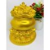 Túi tiền vàng phong thủy tài lộc size to, hũ vàng thần tài, ống tiết kiệm heo đất, quà tặng may mắn - chỉ 135.000₫ 4