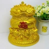 Túi tiền vàng phong thủy tài lộc size to, hũ vàng thần tài, ống tiết kiệm heo đất, quà tặng may mắn - chỉ 135.000₫ 6
