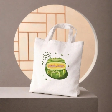 Túi Tote Canvas 33x38cm Có Khóa Phong Cách Xuân Tết In Bánh Chưng Giá 59k 8 Túi Tote Canvas 33x38cm Có Khóa Phong Cách Xuân Tết In Bánh Chưng Giá 59k 8