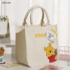 Túi tote canvas đa năng hình Gấu, Dâu Tây, Stitch, Ba Mắt Winnie Pooh - Túi Bento, Xách Taikula