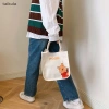 Túi tote canvas đa năng hình Gấu, Dâu Tây, Stitch, Ba Mắt Winnie Pooh - Túi Bento, Xách Taikula 2