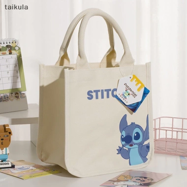 Túi tote canvas đa năng hình Gấu, Dâu Tây, Stitch, Ba Mắt Winnie Pooh - Túi Bento, Xách Taikula 6 Túi tote canvas đa năng hình Gấu, Dâu Tây, Stitch, Ba Mắt Winnie Pooh - Túi Bento, Xách Taikula 6