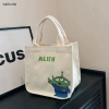 Túi tote canvas đa năng hình Gấu, Dâu Tây, Stitch, Ba Mắt Winnie Pooh - Túi Bento, Xách Taikula 11