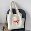 Túi Tote Canvas Đeo Vai T1 Tê Đỏ Ngăn Ngoài Đựng A4 - Giá 45.000₫ 3