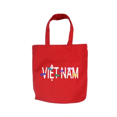 Túi tote canvas đỏ cỡ lớn chữ VIỆT NAM Đa năng đi biển, đi chơi, giảm giá 49.5k 3 Túi tote canvas đỏ cỡ lớn chữ VIỆT NAM Đa năng đi biển, đi chơi, giảm giá 49.5k 3