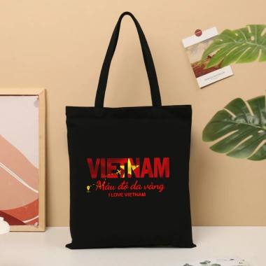 Túi tote canvas đỏ cỡ lớn chữ VIỆT NAM Đa năng đi biển, đi chơi, giảm giá 49.5k 9 Túi tote canvas đỏ cỡ lớn chữ VIỆT NAM Đa năng đi biển, đi chơi, giảm giá 49.5k 9