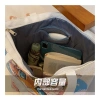 Túi Tote Canvas HX405 dung lượng lớn, thêu hai mặt, khóa kéo, túi du lịch 85k 4