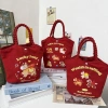 Túi Tote Canvas Năm Ngựa Xô Đỏ May Mắn 2.026 - Thiết Kế Dễ Thương, Phù Hợp Hội Nghị và Quà Tặng 2