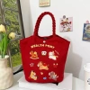 Túi Tote Canvas Năm Ngựa Xô Đỏ May Mắn 2.026 - Thiết Kế Dễ Thương, Phù Hợp Hội Nghị và Quà Tặng 8