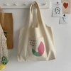 Túi tote canvas thời trang đeo vai, ngăn ngoài hoạ tiết đáng yêu, vừa A4 - Giá chỉ 45.000₫ 7