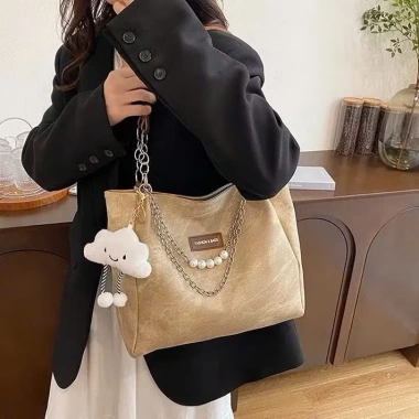 Túi tote công sở JUMALI da loang size 35cm, đeo vai, dây xích - Giá 79.000 VNĐ 6
