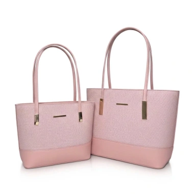 Túi Tote Da Mix Vải Không Dệt 6.095 - Phong Cách Công Sở, Size Đa Dạng, Giá 479k