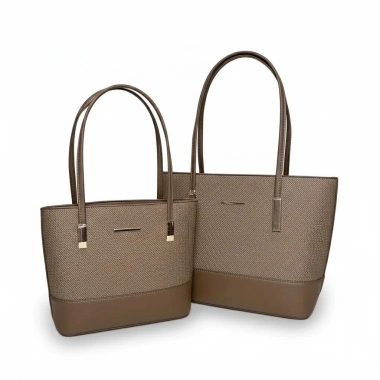 Túi Tote Da Mix Vải Không Dệt 6.095 - Phong Cách Công Sở, Size Đa Dạng, Giá 479k