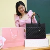 Túi Tote Da Nữ LIMI 5 màu Ngăn laptop 15 inch, đựng A4, thích hợp công sở học đường 2