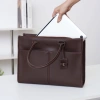 Túi Tote Da Nữ LIMI 5 màu Ngăn laptop 15 inch, đựng A4, thích hợp công sở học đường 8