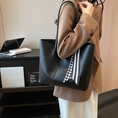 Túi tote da PU HY14 size lớn đựng A4 & laptop 14 inch - Nữ công sở thanh lịch nhẹ 7