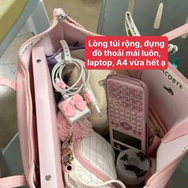 Túi Tote LC size lớn - Đựng đồ thoải mái, chất liệu bền, giảm giá 169k (giá gốc 218k)