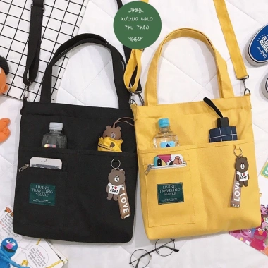 Túi tote Living thời trang đi học đi chơi giá chỉ 34.5k giảm mạnh thiết kế đa năng