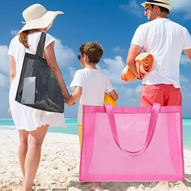 Túi tote lưới thoáng khí, dây đeo vai họa tiết Giáng Sinh - Quà du lịch 42.217₫