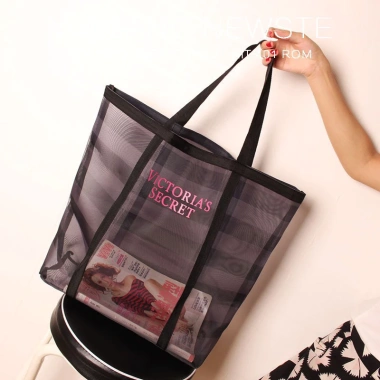 Túi tote lưới Victoria Secret cỡ lớn - Đựng đồ đi biển, giá chỉ 99.000₫