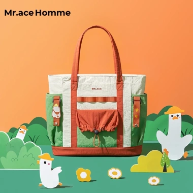 Túi Tote Mr.ace Homme GO DUCK Dung tích lớn - Đeo vai tiện cho đi làm & học, giảm giá 20% 3