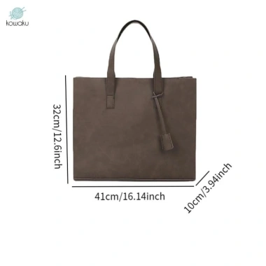 Túi Tote nam da PU, túi đeo vai thanh lịch giảm 19% ngày lễ mua sắm 392,040₫