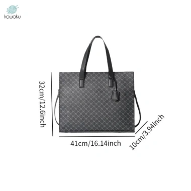 Túi Tote nam da PU, túi đeo vai thanh lịch giảm 19% ngày lễ mua sắm 392,040₫