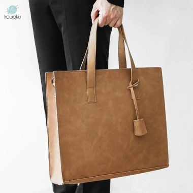 Túi Tote nam da PU, túi đeo vai thanh lịch giảm 19% ngày lễ mua sắm 392,040₫