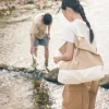 Túi Tote Nam Nữ Vải Cotton Pha Nylon Dáng Rộng Phối Màu Giá chỉ 99.000đ 4