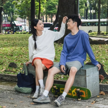 Túi Tote Nam Nữ Vải Cotton Pha Nylon Dáng Rộng Phối Màu Giá chỉ 99.000đ