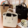Túi Tote Nữ Canvas Trơn - Túi Mua Sắm, Đựng Đồ Ăn Trưa Dung Tích Lớn, Tái Sử Dụng, Giá 68.200đ