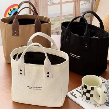 Túi Tote Nữ Canvas Trơn - Túi Mua Sắm, Đựng Đồ Ăn Trưa Dung Tích Lớn, Tái Sử Dụng, Giá 68.200đ Túi Tote Nữ Canvas Trơn - Túi Mua Sắm, Đựng Đồ Ăn Trưa Dung Tích Lớn, Tái Sử Dụng, Giá 68.200đ