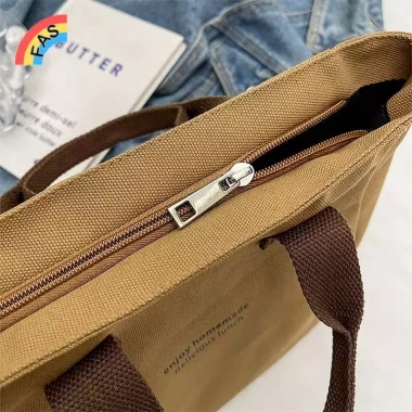 Túi Tote Nữ Canvas Trơn - Túi Mua Sắm, Đựng Đồ Ăn Trưa Dung Tích Lớn, Tái Sử Dụng, Giá 68.200đ 3 Túi Tote Nữ Canvas Trơn - Túi Mua Sắm, Đựng Đồ Ăn Trưa Dung Tích Lớn, Tái Sử Dụng, Giá 68.200đ 3