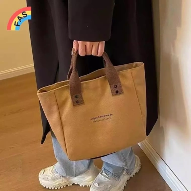 Túi Tote Nữ Canvas Trơn - Túi Mua Sắm, Đựng Đồ Ăn Trưa Dung Tích Lớn, Tái Sử Dụng, Giá 68.200đ 4 Túi Tote Nữ Canvas Trơn - Túi Mua Sắm, Đựng Đồ Ăn Trưa Dung Tích Lớn, Tái Sử Dụng, Giá 68.200đ 4