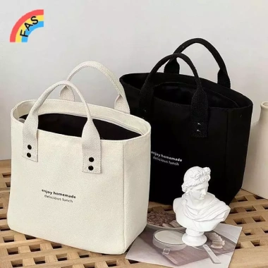 Túi Tote Nữ Canvas Trơn - Túi Mua Sắm, Đựng Đồ Ăn Trưa Dung Tích Lớn, Tái Sử Dụng, Giá 68.200đ 6 Túi Tote Nữ Canvas Trơn - Túi Mua Sắm, Đựng Đồ Ăn Trưa Dung Tích Lớn, Tái Sử Dụng, Giá 68.200đ 6