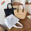 Túi Tote Nữ Canvas Trơn - Túi Mua Sắm, Đựng Đồ Ăn Trưa Dung Tích Lớn, Tái Sử Dụng, Giá 68.200đ 8