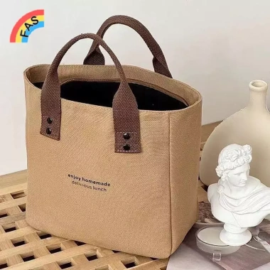Túi Tote Nữ Canvas Trơn - Túi Mua Sắm, Đựng Đồ Ăn Trưa Dung Tích Lớn, Tái Sử Dụng, Giá 68.200đ 9 Túi Tote Nữ Canvas Trơn - Túi Mua Sắm, Đựng Đồ Ăn Trưa Dung Tích Lớn, Tái Sử Dụng, Giá 68.200đ 9
